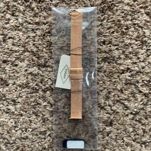 Fossil 16mm rose gold watch band